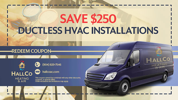 Save $250 Ductless HVAC Installations